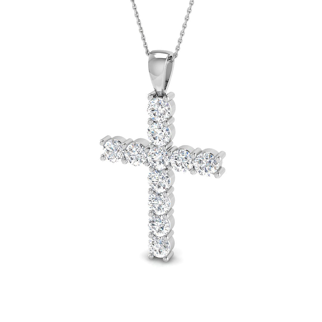 18ct White Gold 5.68ct G SI2 Diamond Pendant
