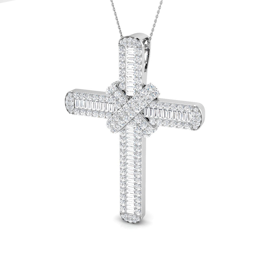 9ct White Gold 7.95ct G SI2 Diamond Pendant