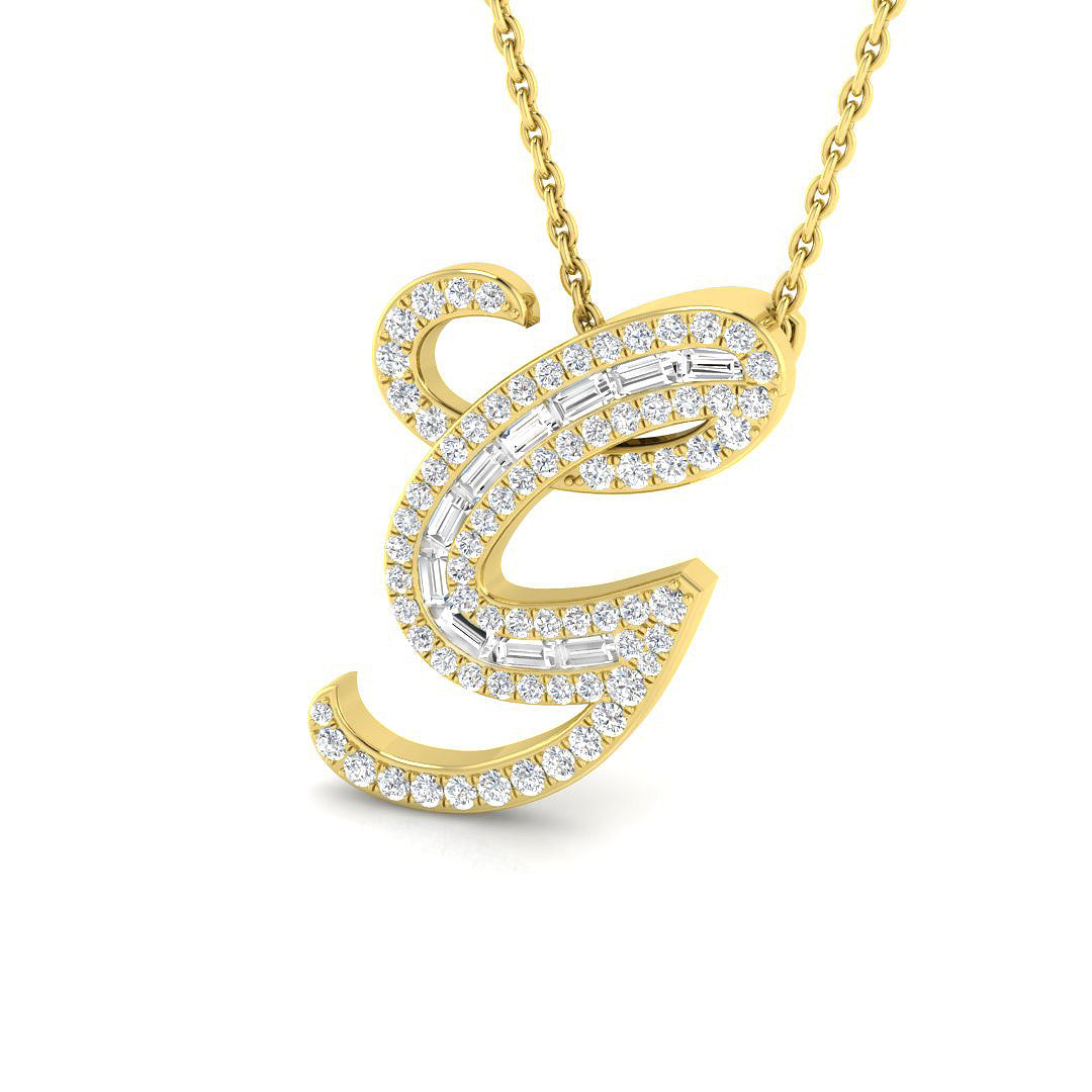 9ct Yellow Gold 0.40ct G SI2 Diamond Pendant