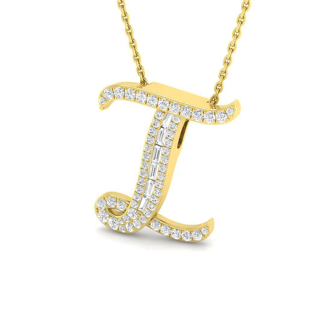 9ct Yellow Gold 0.34ct G SI2 Diamond Pendant