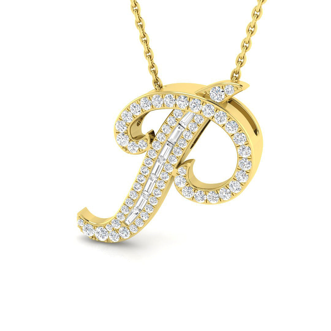 9ct Yellow Gold 0.36ct G SI2 Diamond Pendant