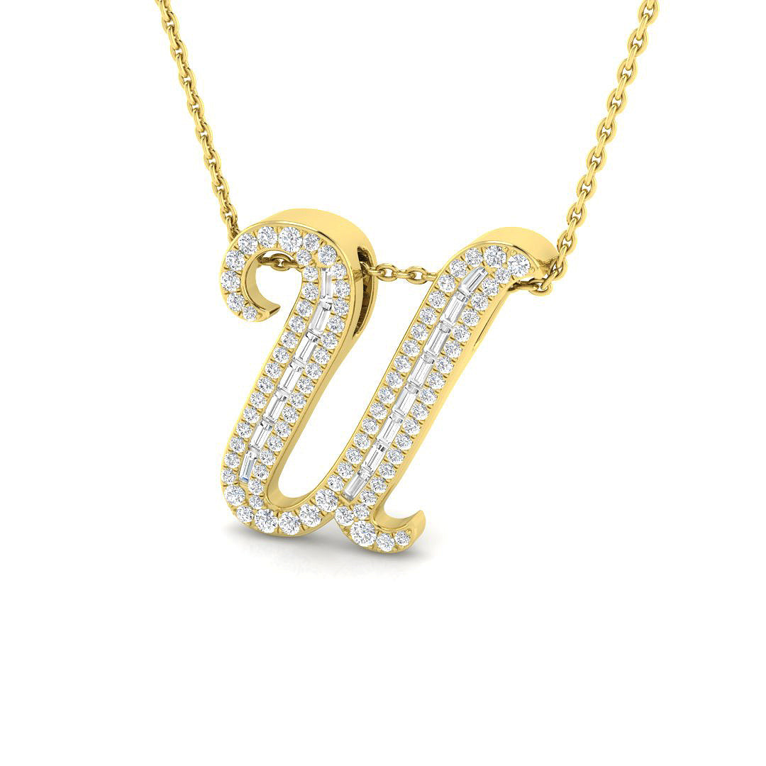 9ct Yellow Gold 0.49ct G SI2 Diamond Pendant