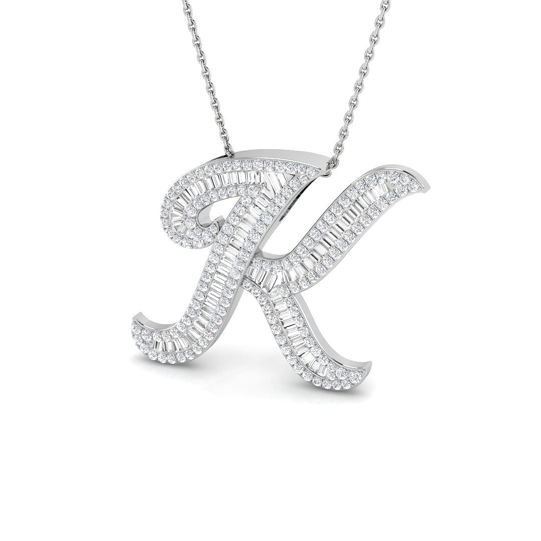 9ct White Gold 1.06ct G SI2 Diamond Pendant
