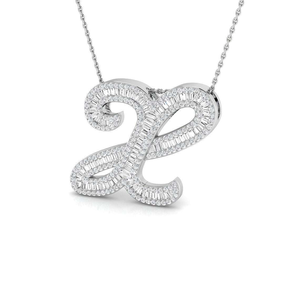 9ct White Gold 1.66ct G SI2 Diamond Pendant