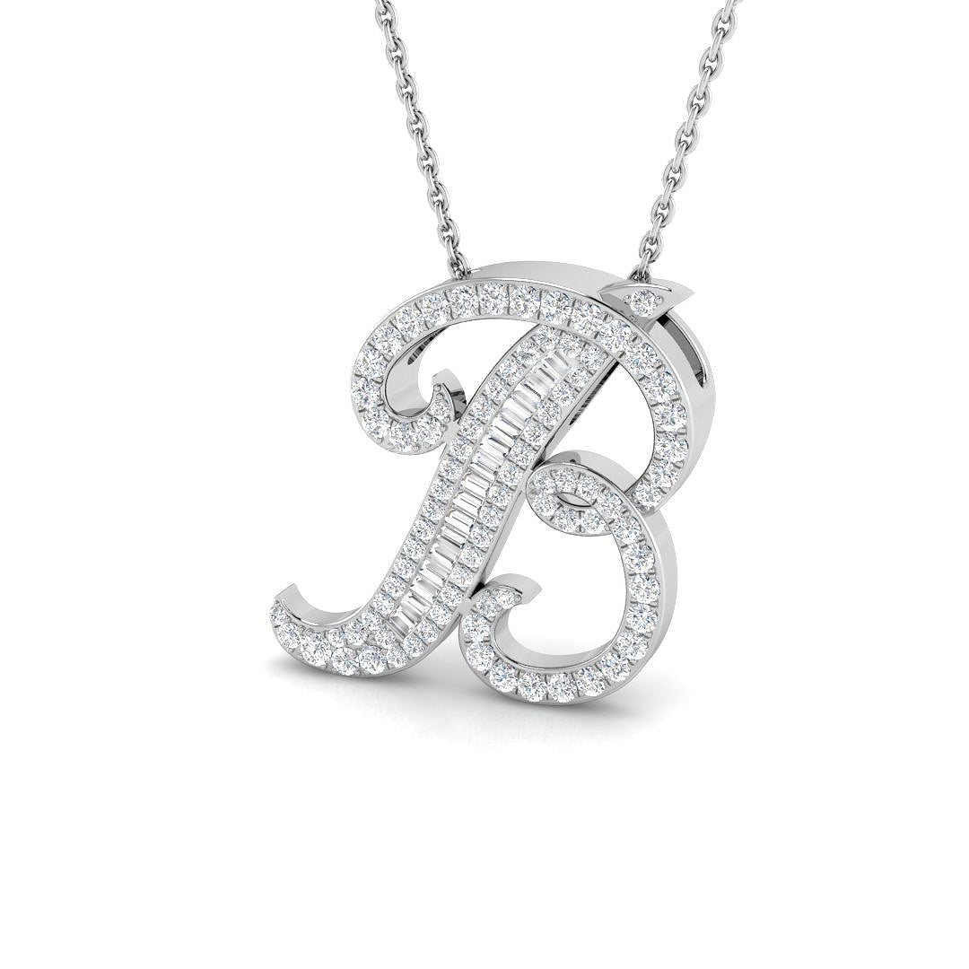 9ct White Gold 0.50ct G SI2 Diamond Pendant