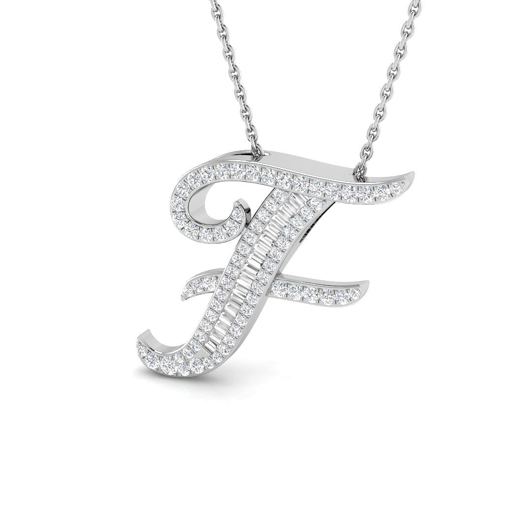 9ct White Gold 0.37ct G SI2 Diamond Pendant