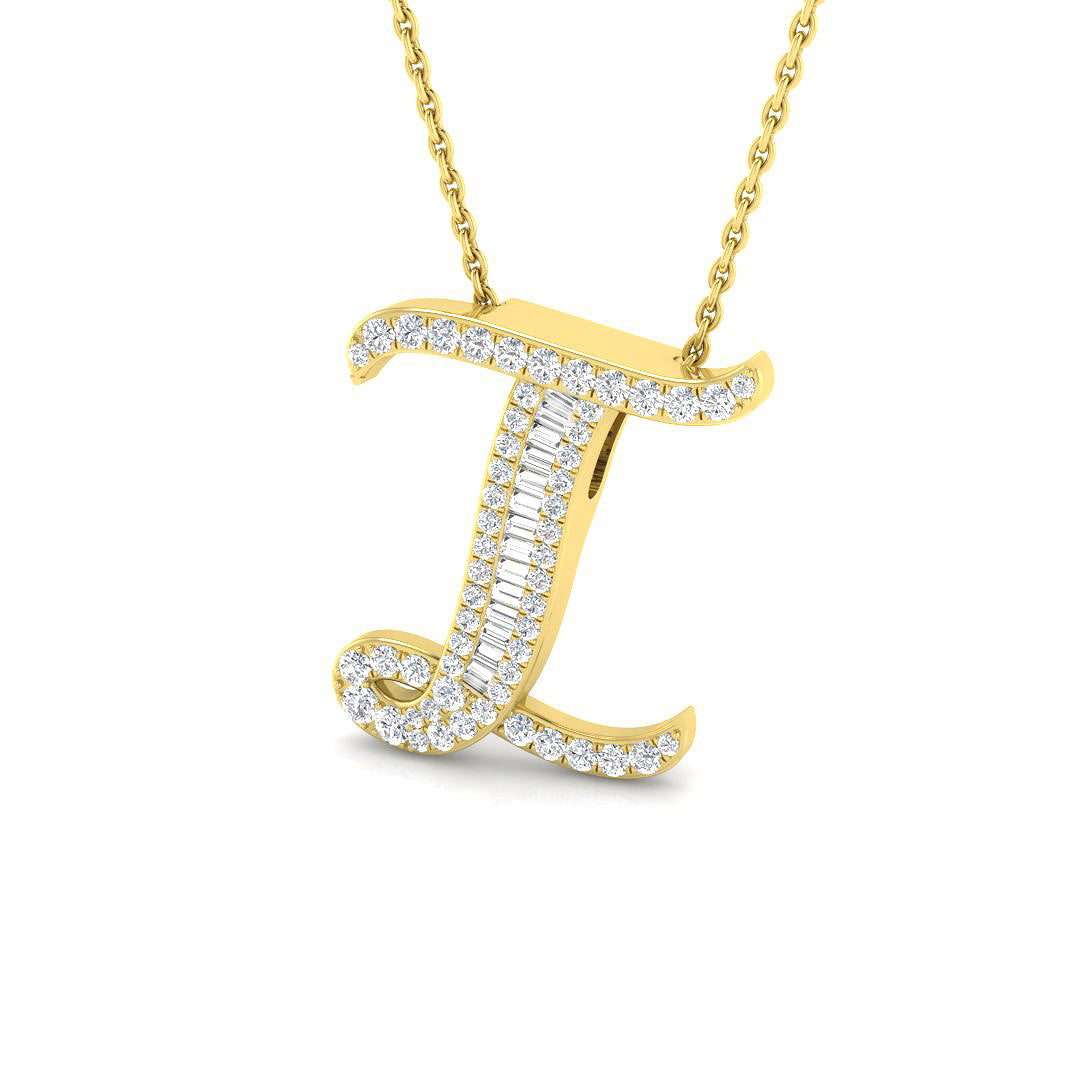 9ct Yellow Gold 0.34ct G SI2 Diamond Pendant