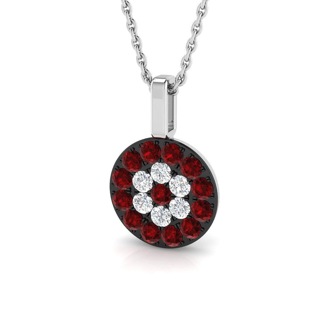 9ct White Gold 0.55ct G SI2 Diamond Pendant