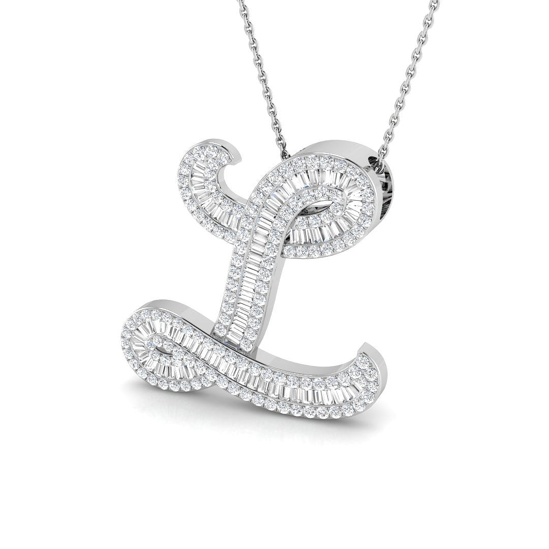 9ct White Gold 1.67ct G SI2 Diamond Pendant