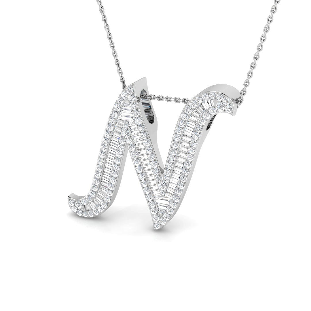 9ct White Gold 1.41ct G SI2 Diamond Pendant