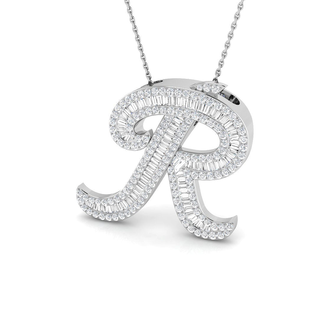 9ct White Gold 1.75ct G SI2 Diamond Pendant