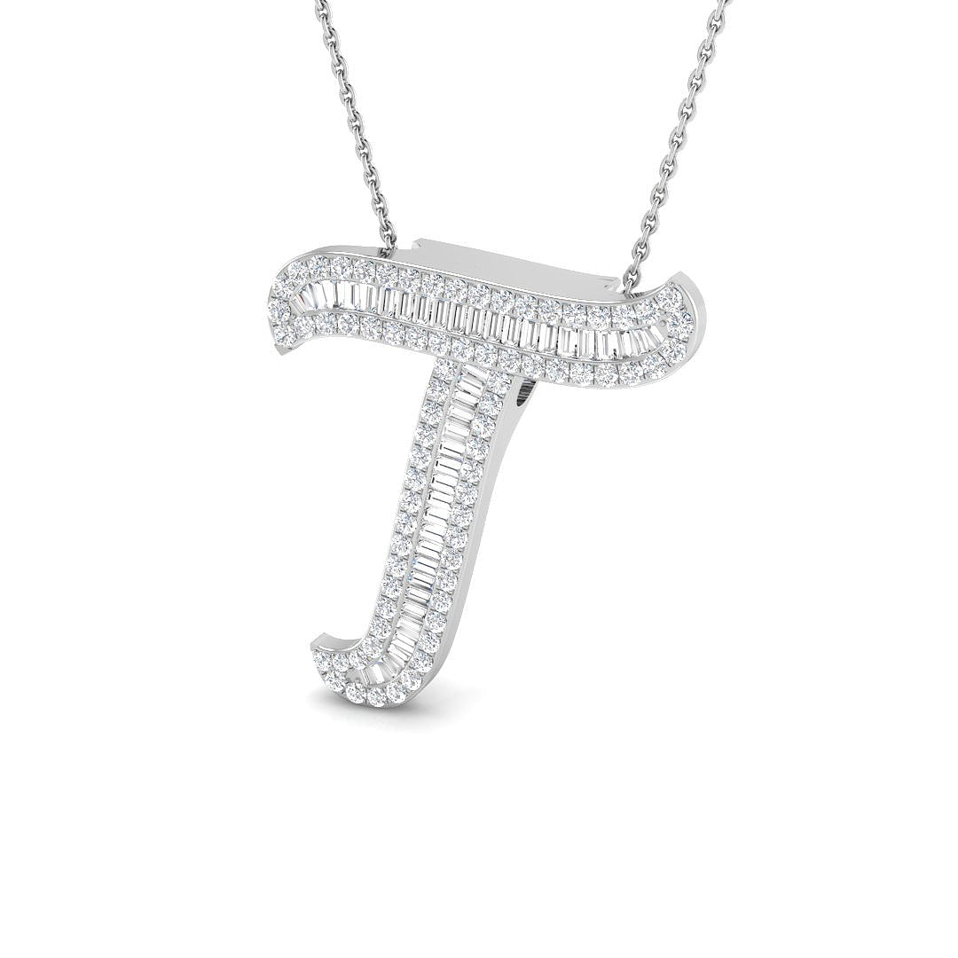 9ct White Gold 1.12ct G SI2 Diamond Pendant