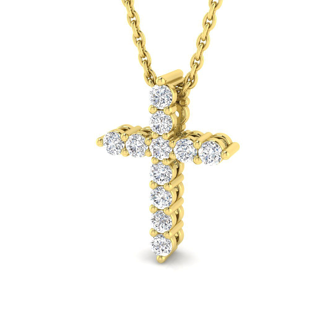 9ct Yellow Gold 0.25ct G I1 Diamond Pendant