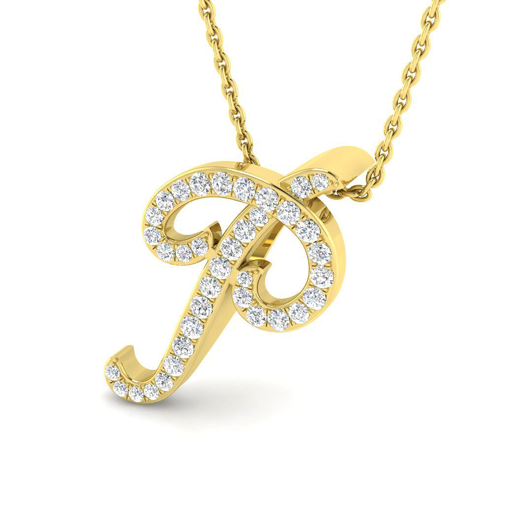 9ct Yellow Gold 0.27ct G SI2 Diamond Pendant