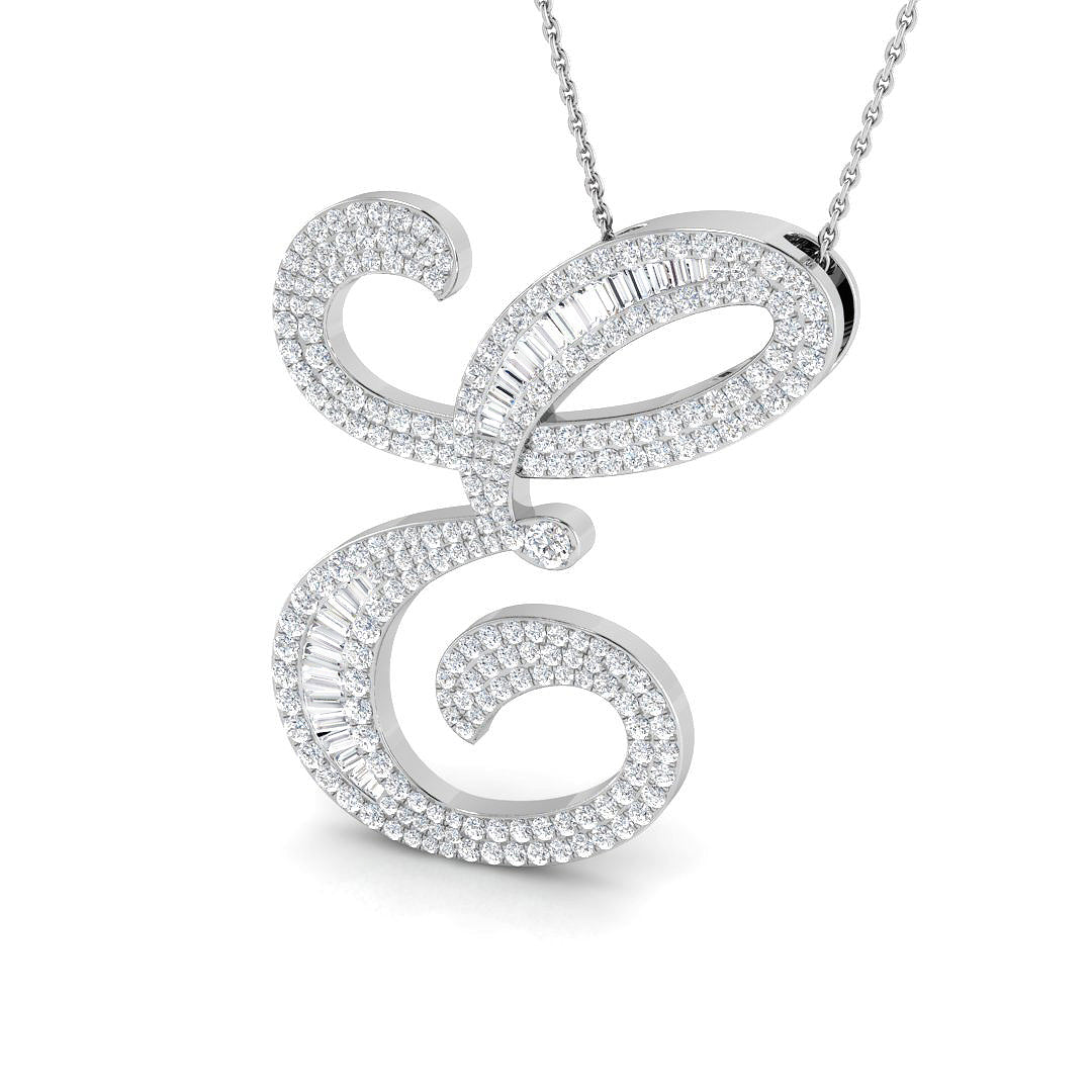 9ct White Gold 1.88ct G SI2 Diamond Pendant