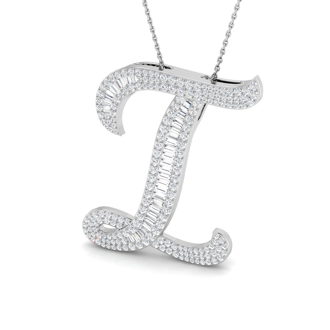 9ct White Gold 1.94ct G SI2 Diamond Pendant