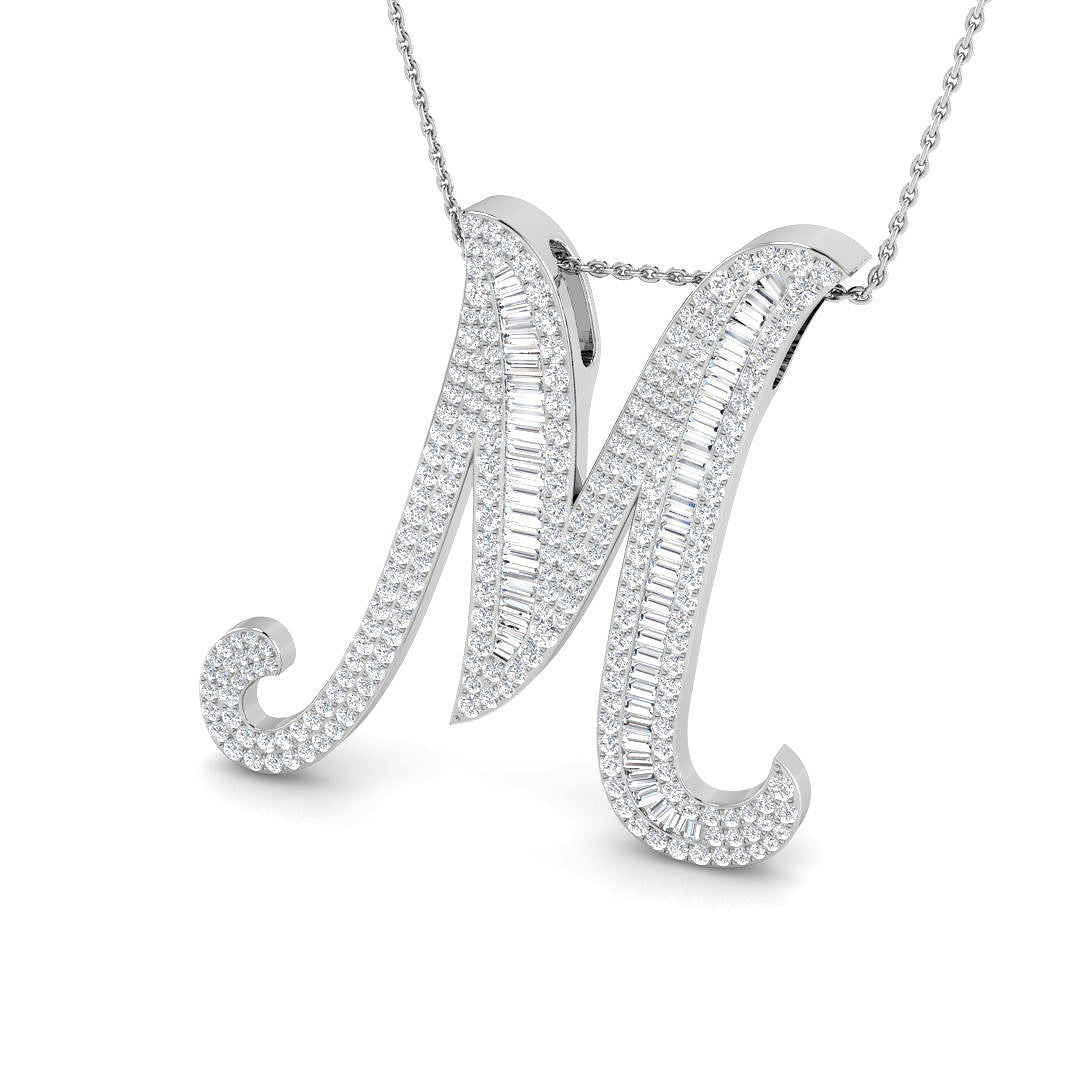 9ct White Gold 2.25ct G SI2 Diamond Pendant