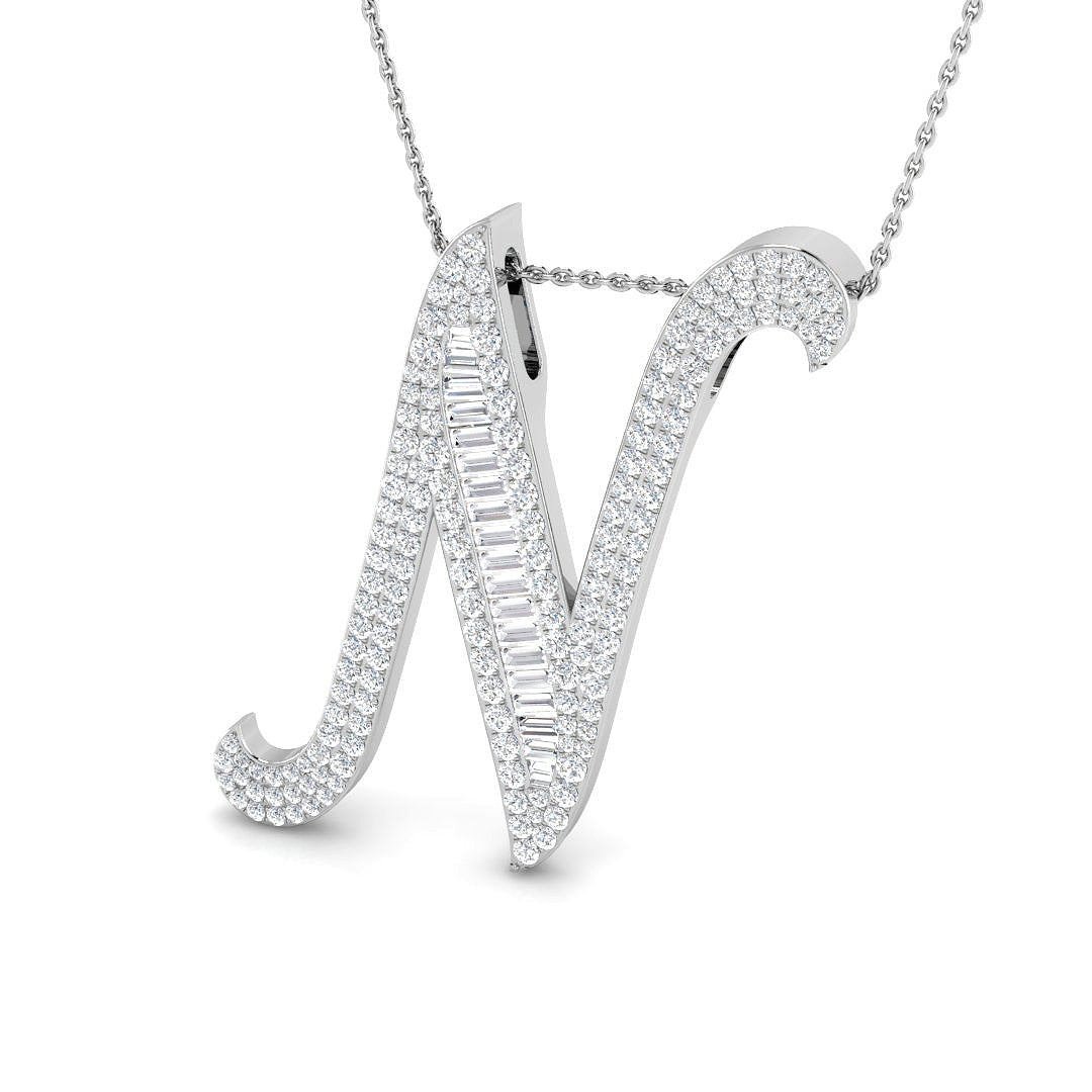 9ct White Gold 1.75ct G SI2 Diamond Pendant