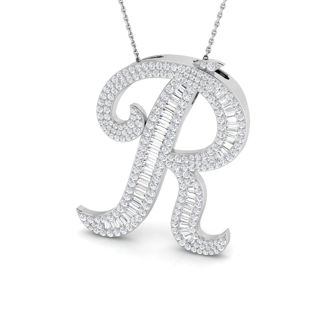 9ct White Gold 2.30ct G SI2 Diamond Pendant