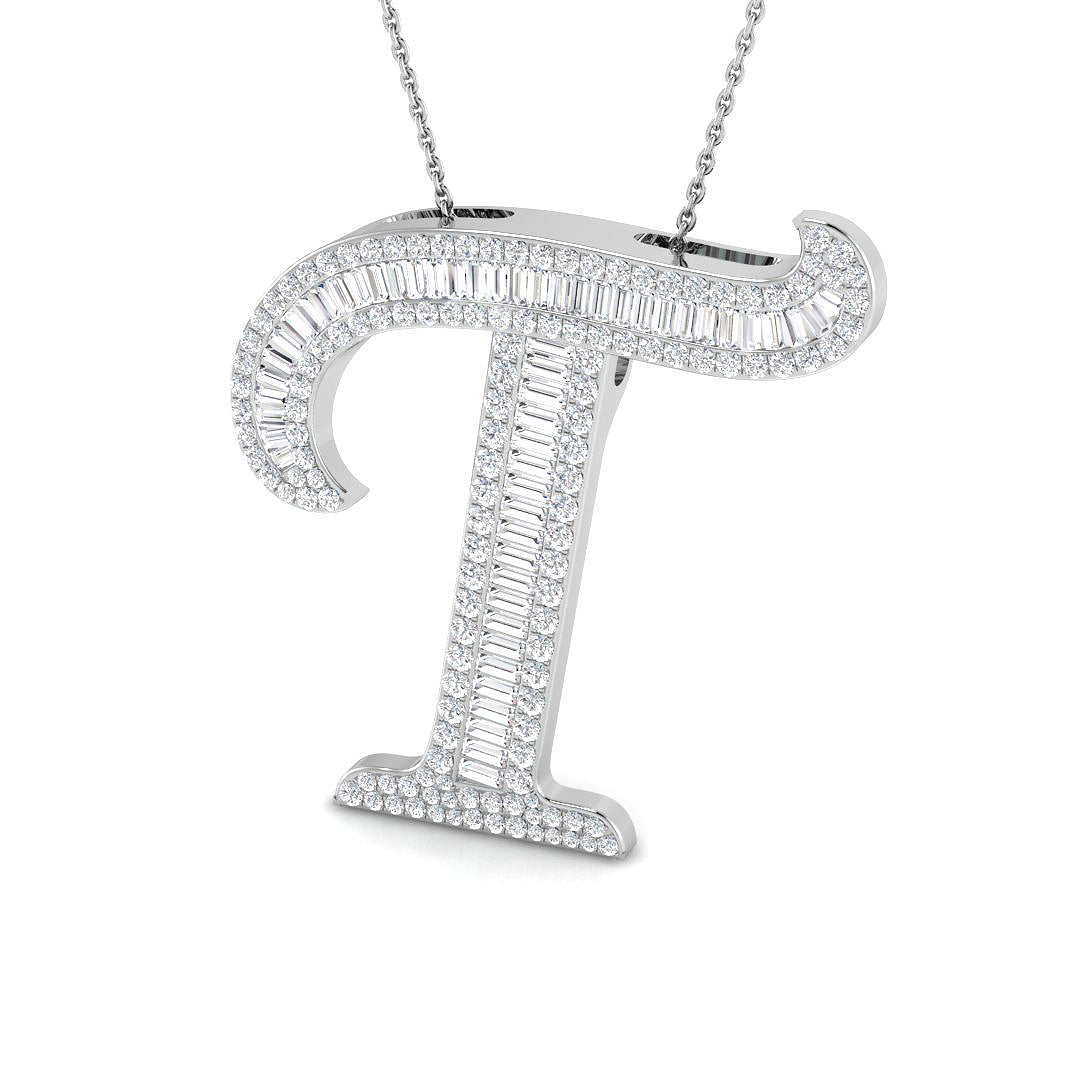 9ct White Gold 2.09ct G SI2 Diamond Pendant
