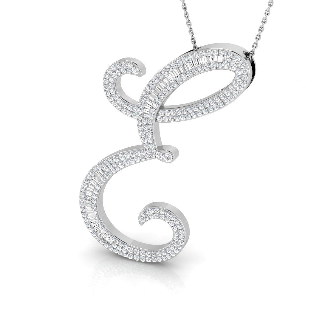 9ct White Gold 1.34ct G SI2 Diamond Pendant