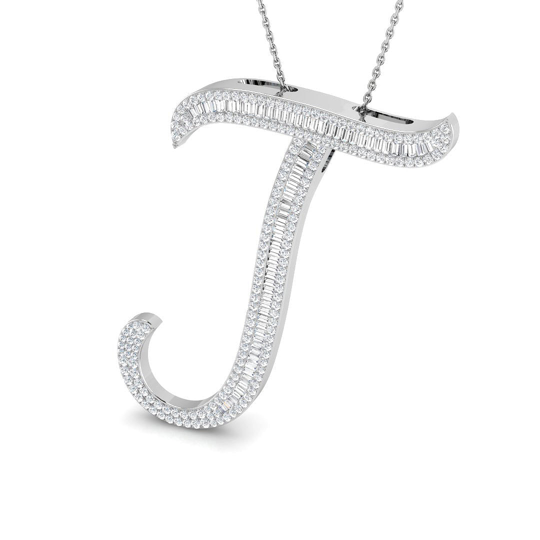 9ct White Gold 1.24ct G SI2 Diamond Pendant