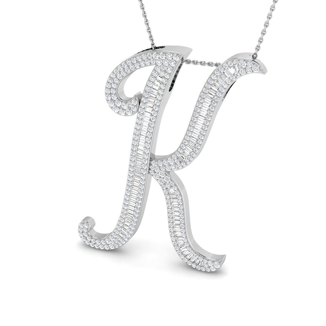 9ct White Gold 1.52ct G SI2 Diamond Pendant