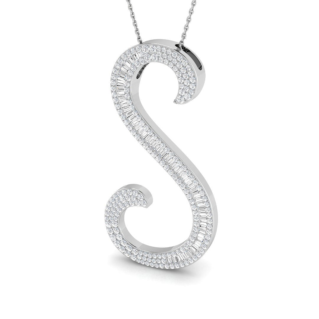 9ct White Gold 1.35ct G SI2 Diamond Pendant