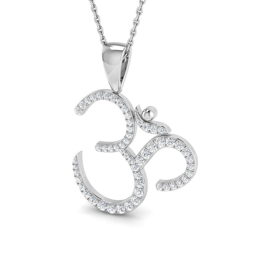 18ct White Gold 0.30ct G SI2 Diamond Pendant