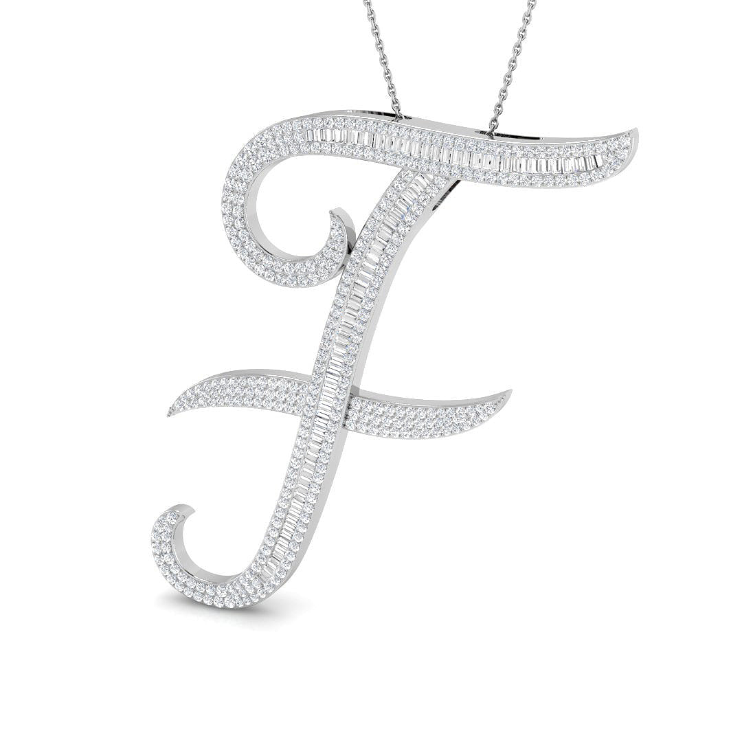 9ct White Gold 2.29ct G SI2 Diamond Pendant