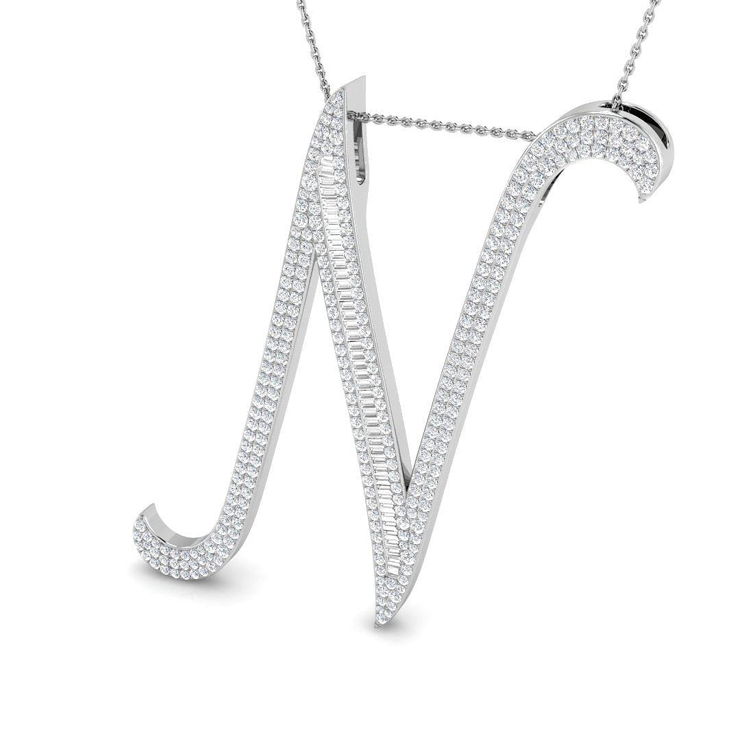 9ct White Gold 2.00ct G SI2 Diamond Pendant