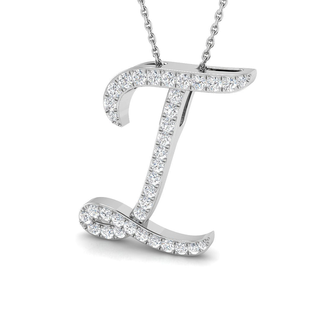 9ct White Gold 0.55ct G SI2 Diamond Pendant