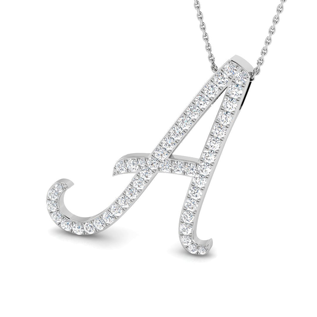 9ct White Gold 1.22ct G SI2 Diamond Pendant
