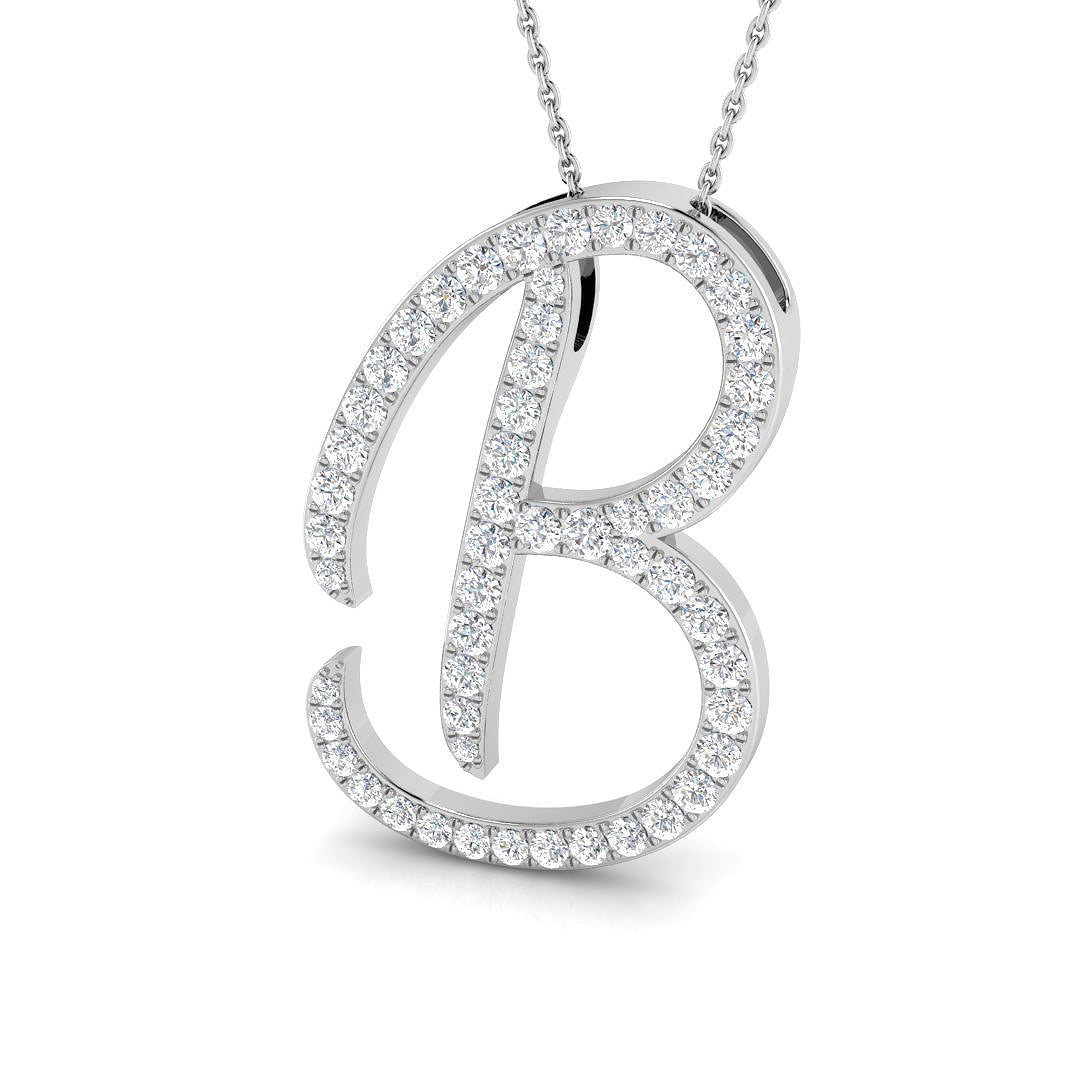 9ct White Gold 1.35ct G SI2 Diamond Pendant