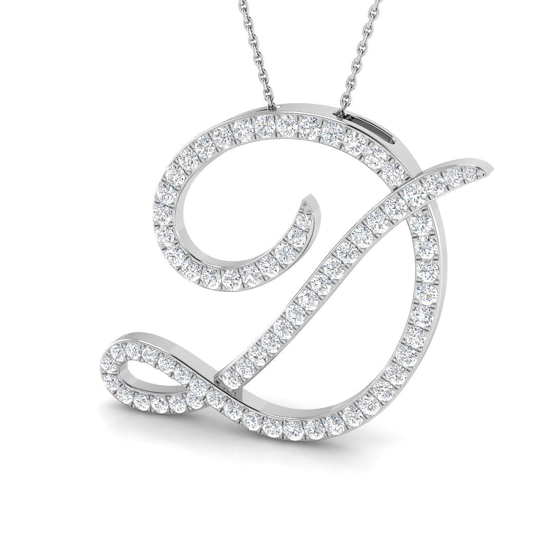 9ct White Gold 1.69ct G SI2 Diamond Pendant