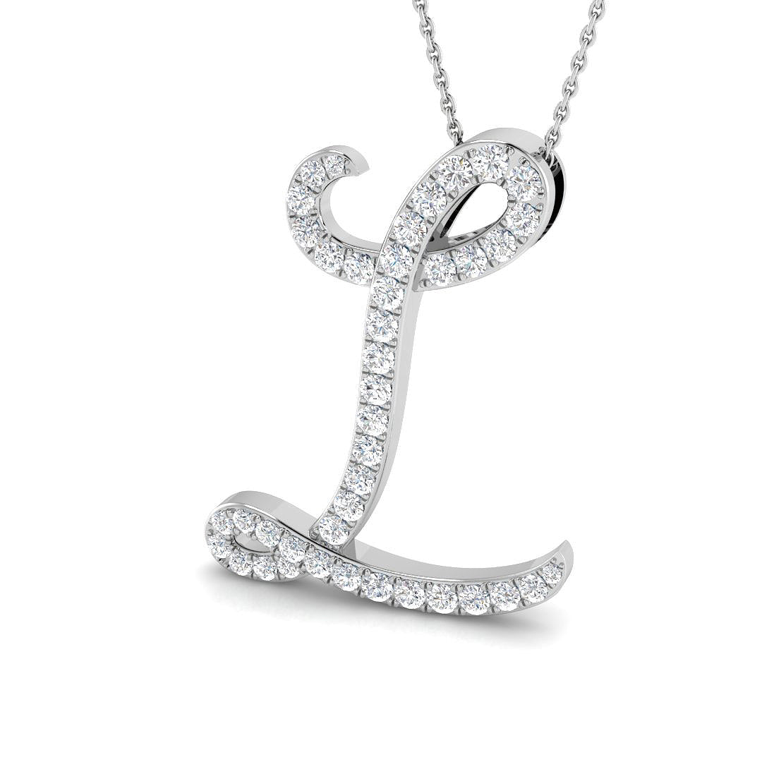 9ct White Gold 1.05ct G SI2 Diamond Pendant