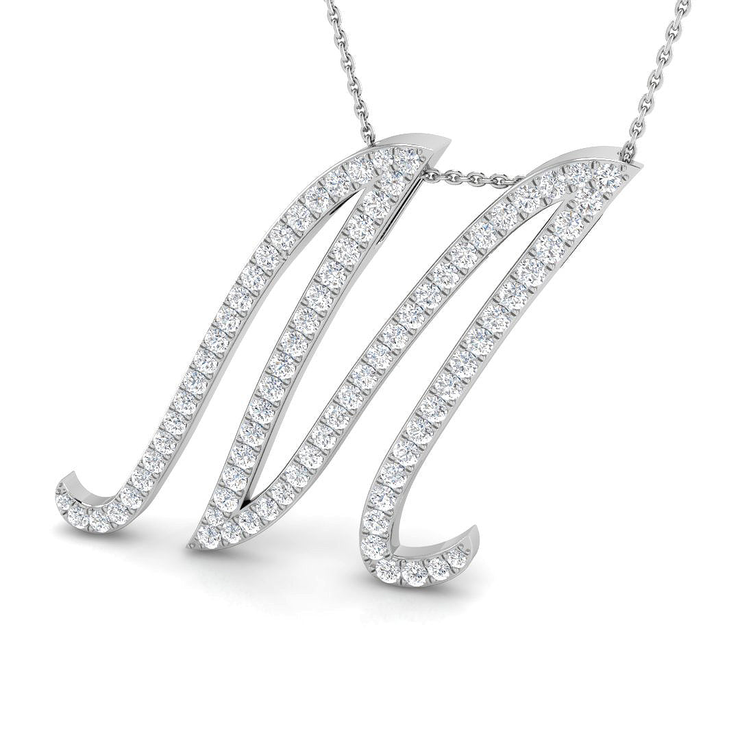 9ct White Gold 1.65ct G SI2 Diamond Pendant