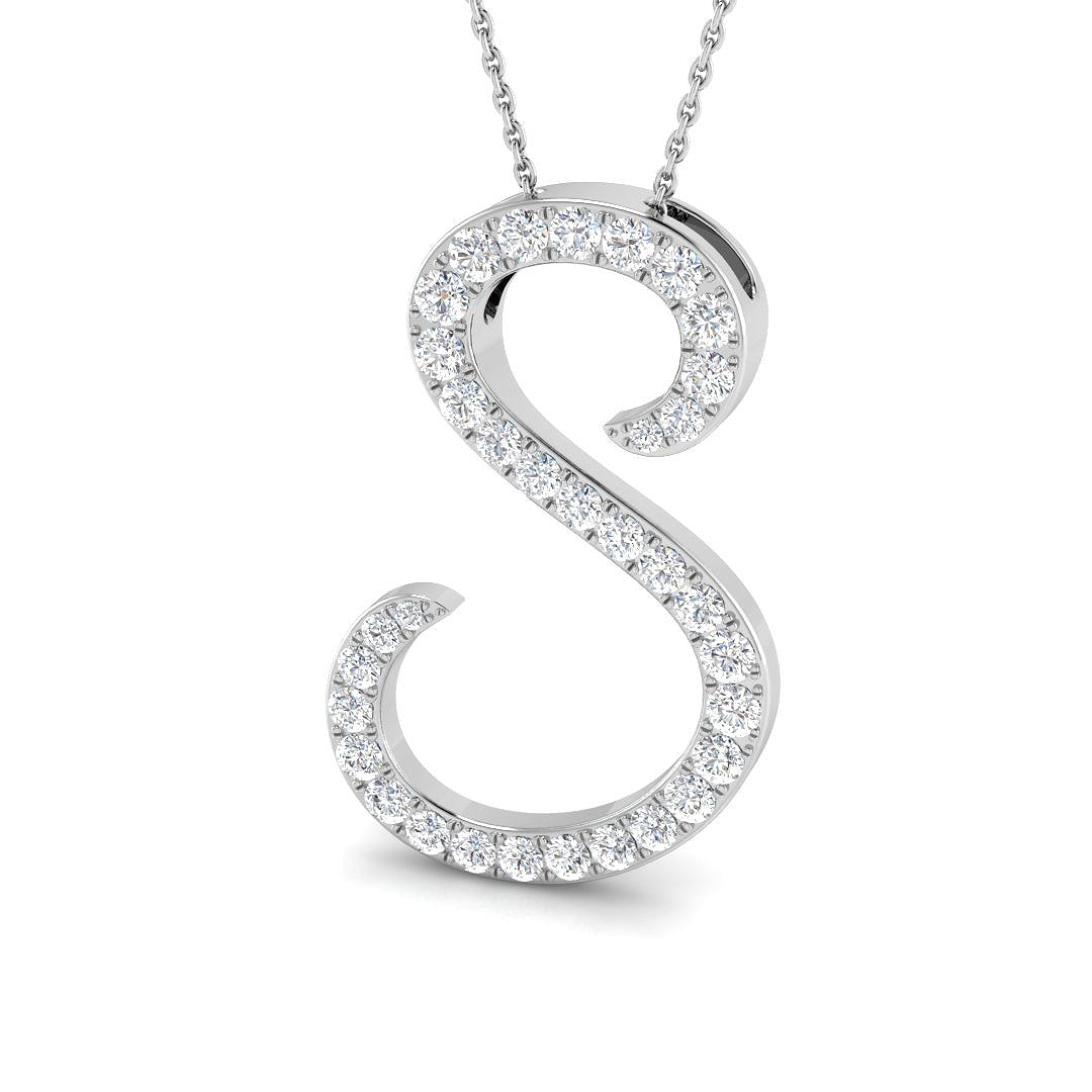 9ct White Gold 1.15ct G SI2 Diamond Pendant