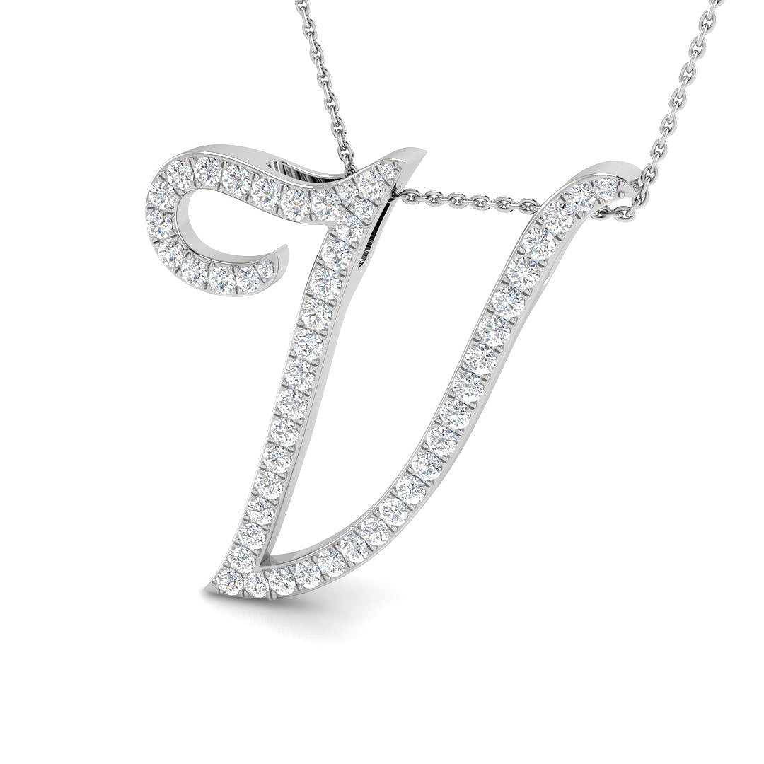 9ct White Gold 1.27ct G SI2 Diamond Pendant