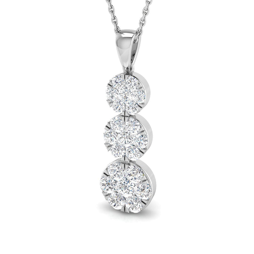 18ct White Gold 1.00ct G SI2 Diamond Pendant