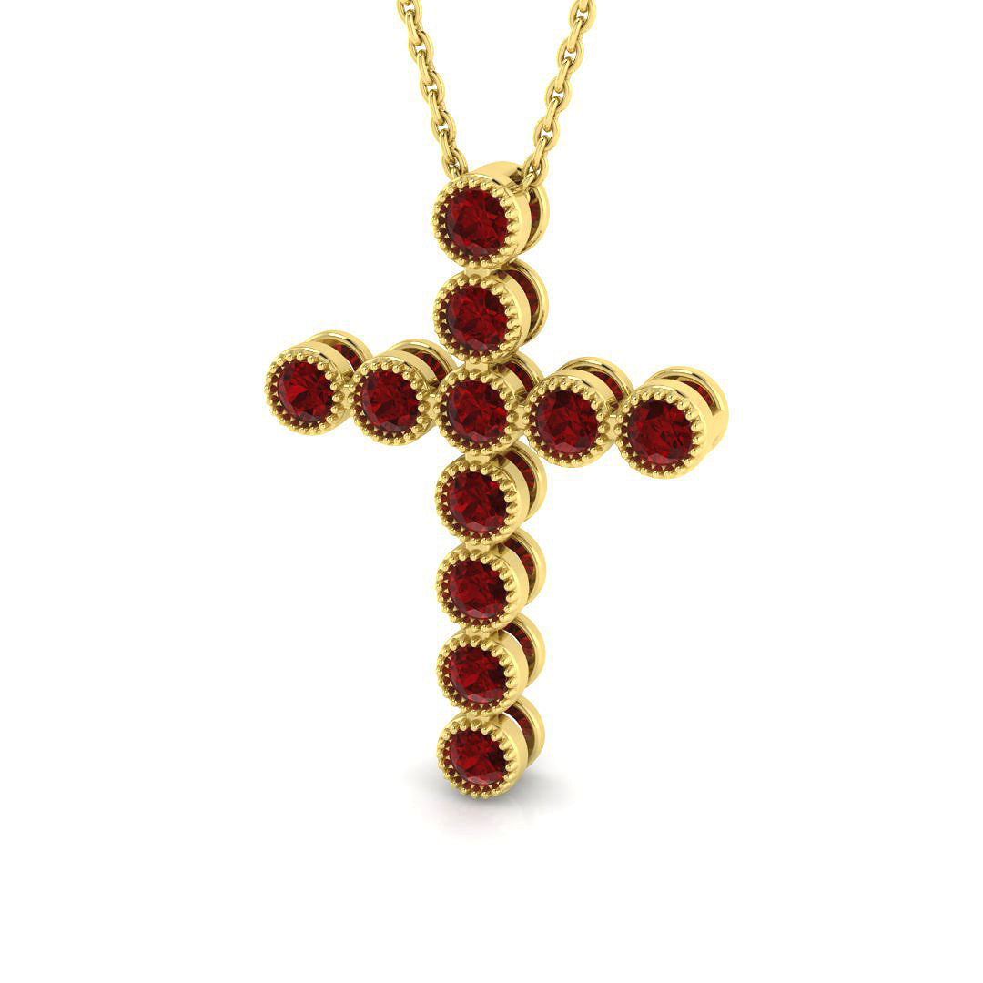 18ct Yellow Gold 0.93ct Ruby Pendant