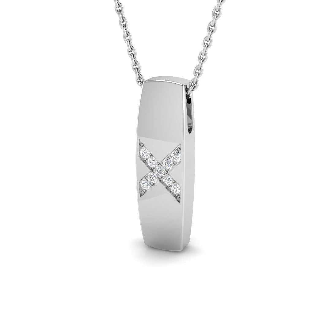 18ct White Gold 0.05ct G SI2 Diamond Pendant