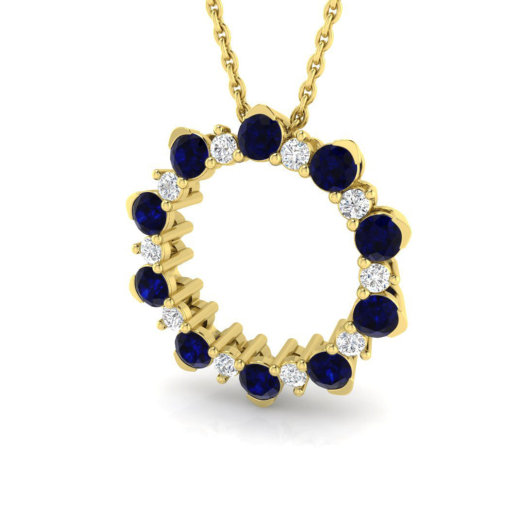 18ct Yellow Gold 0.94ct G SI2 Diamond Pendant