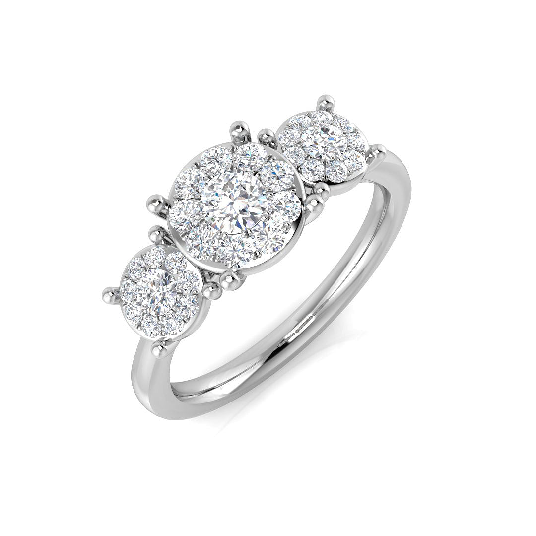 Platinum 0.50ct G SI2 Diamond Ring