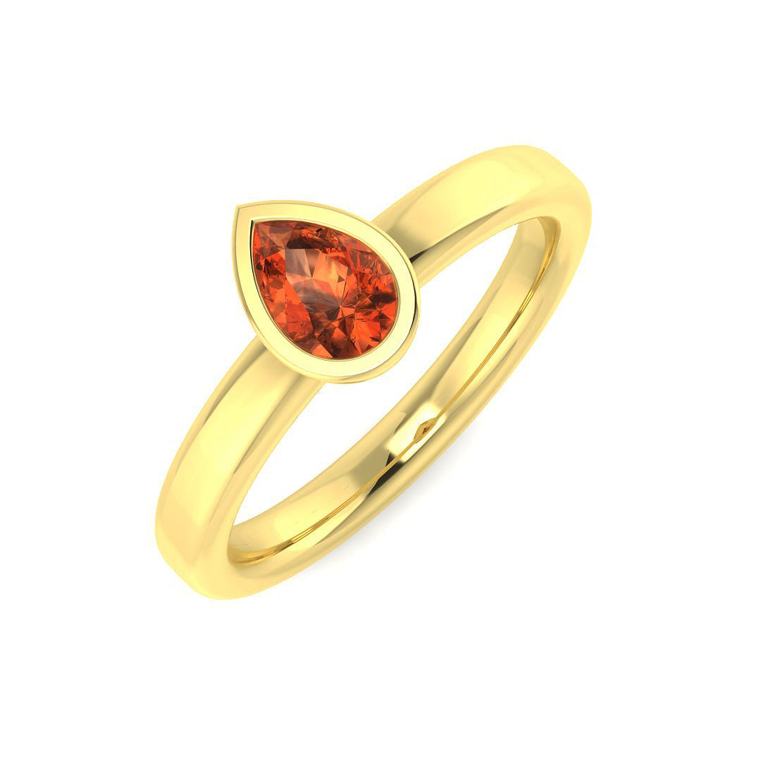 18ct Yellow Gold 0.54ct Multi Sapphire Ring