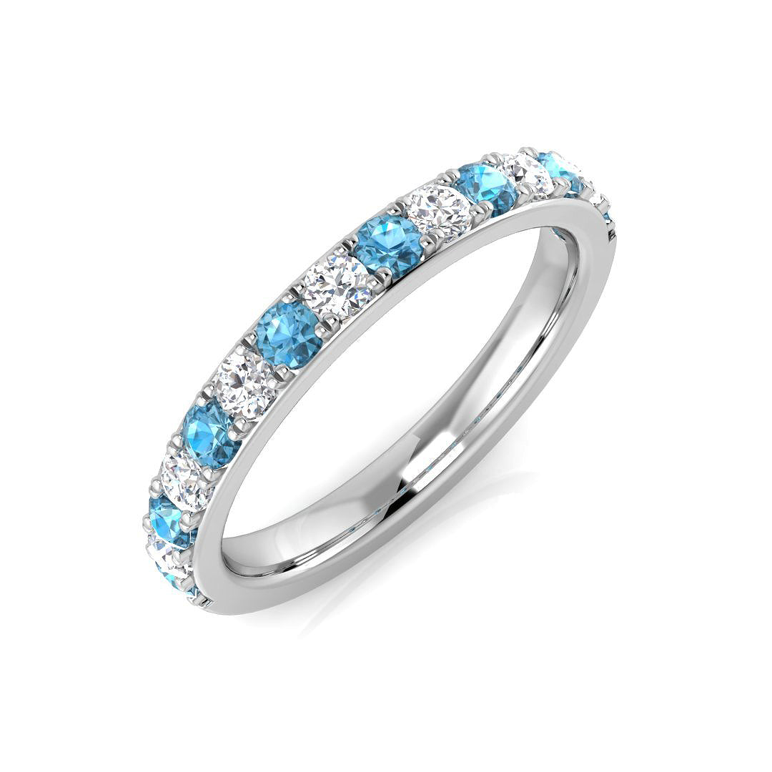 9ct White Gold 0.86ct G SI2 Diamond Ring