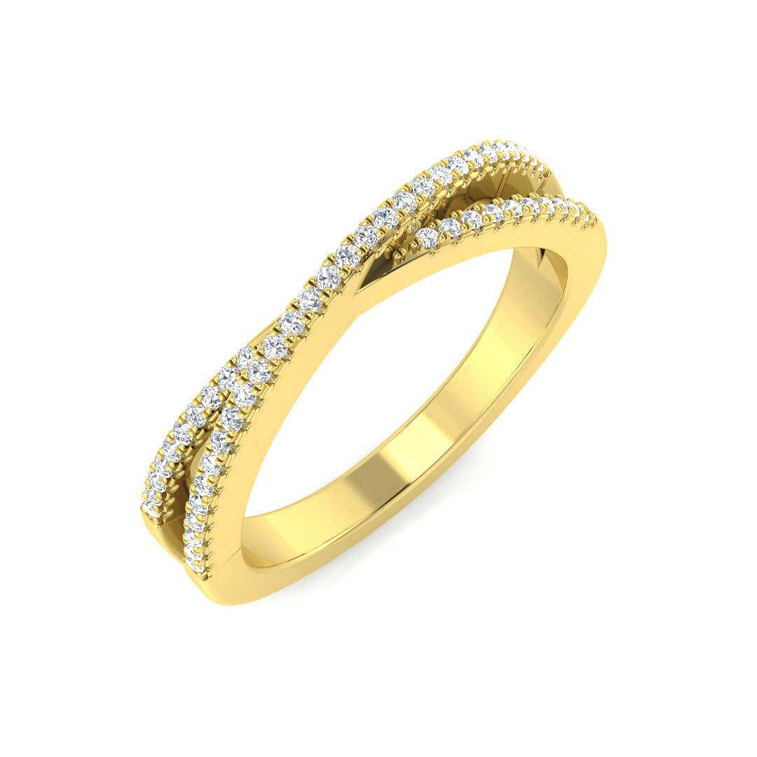 9ct Yellow Gold 0.10ct G SI2 Diamond Ring