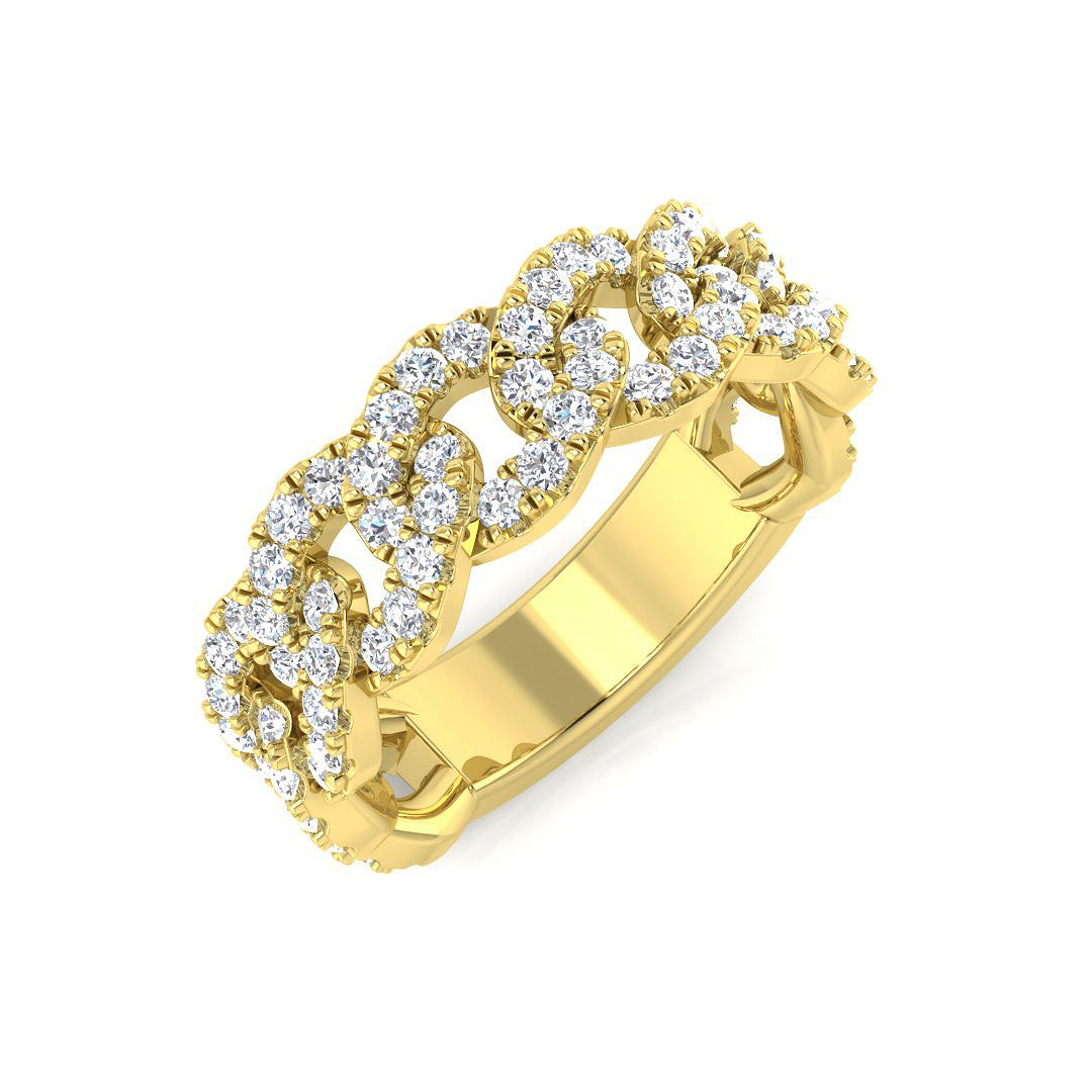 9ct Yellow Gold 0.95ct Laboratory Grown CVD Ring