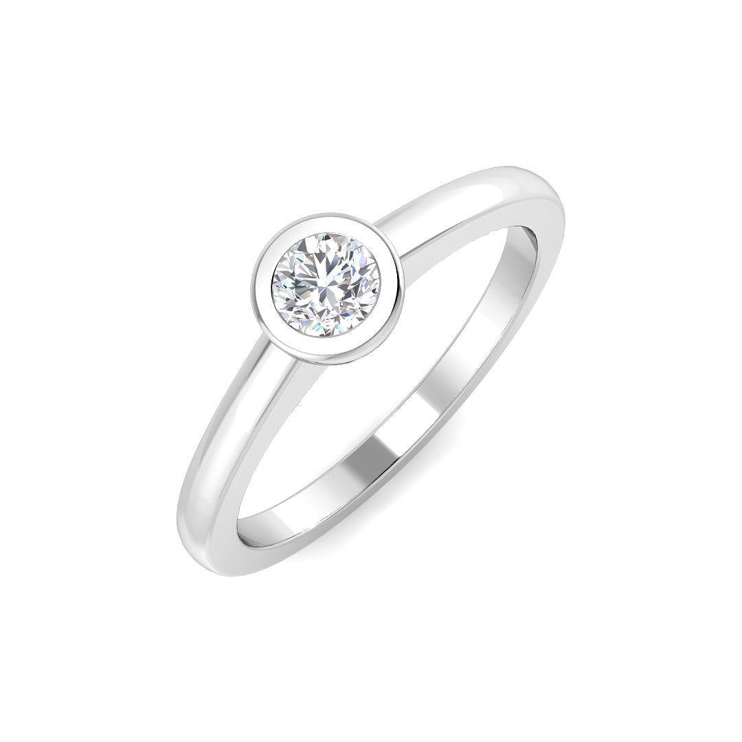 Platinum 0.23ct G SI2 Diamond Ring