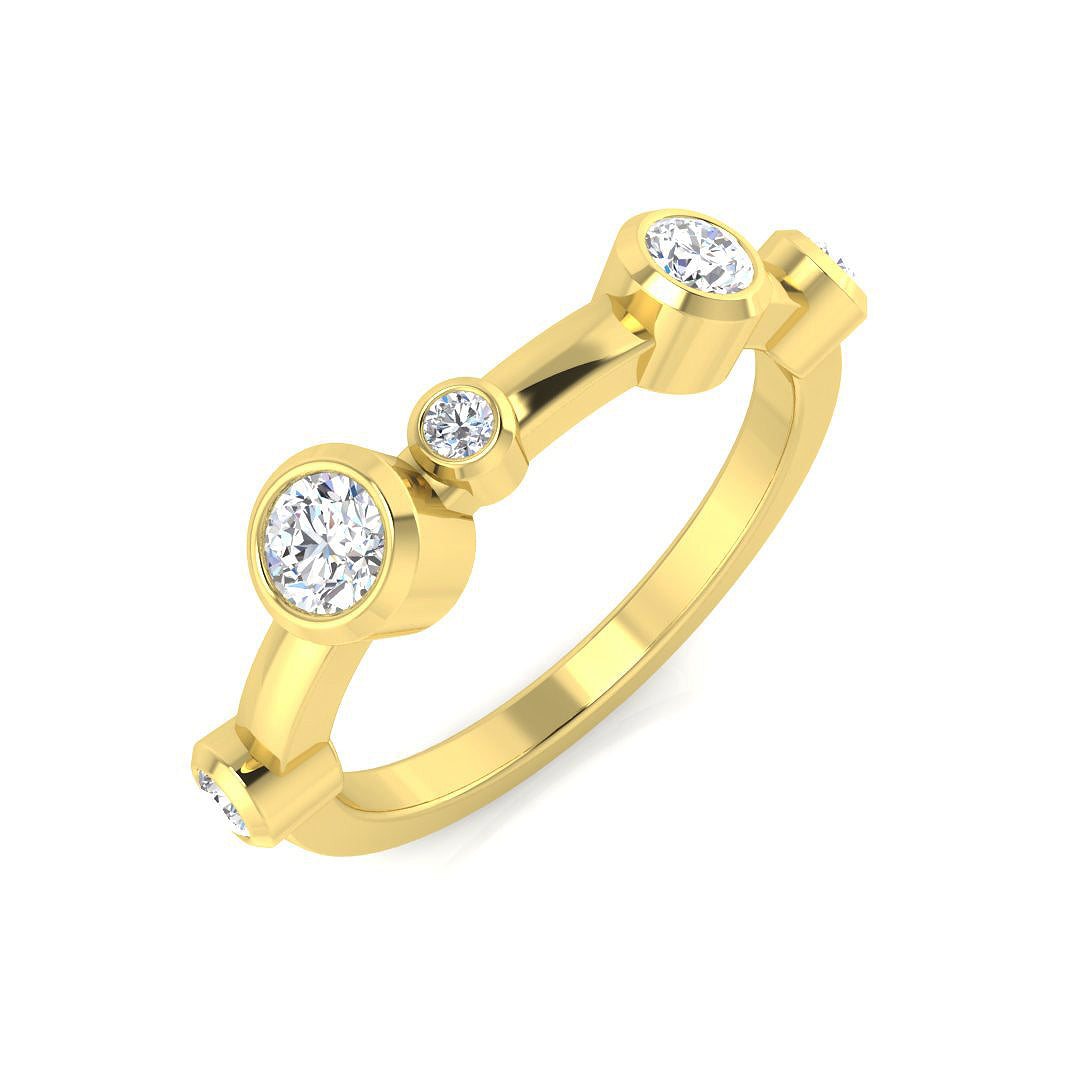 9ct Yellow Gold 0.42ct G SI2 Diamond Ring